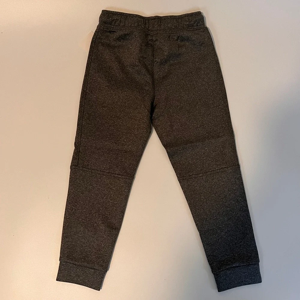 Cat & Jack Boys Charcoal Heather Jogger Pants 5T Easy On Flexible Drawstring